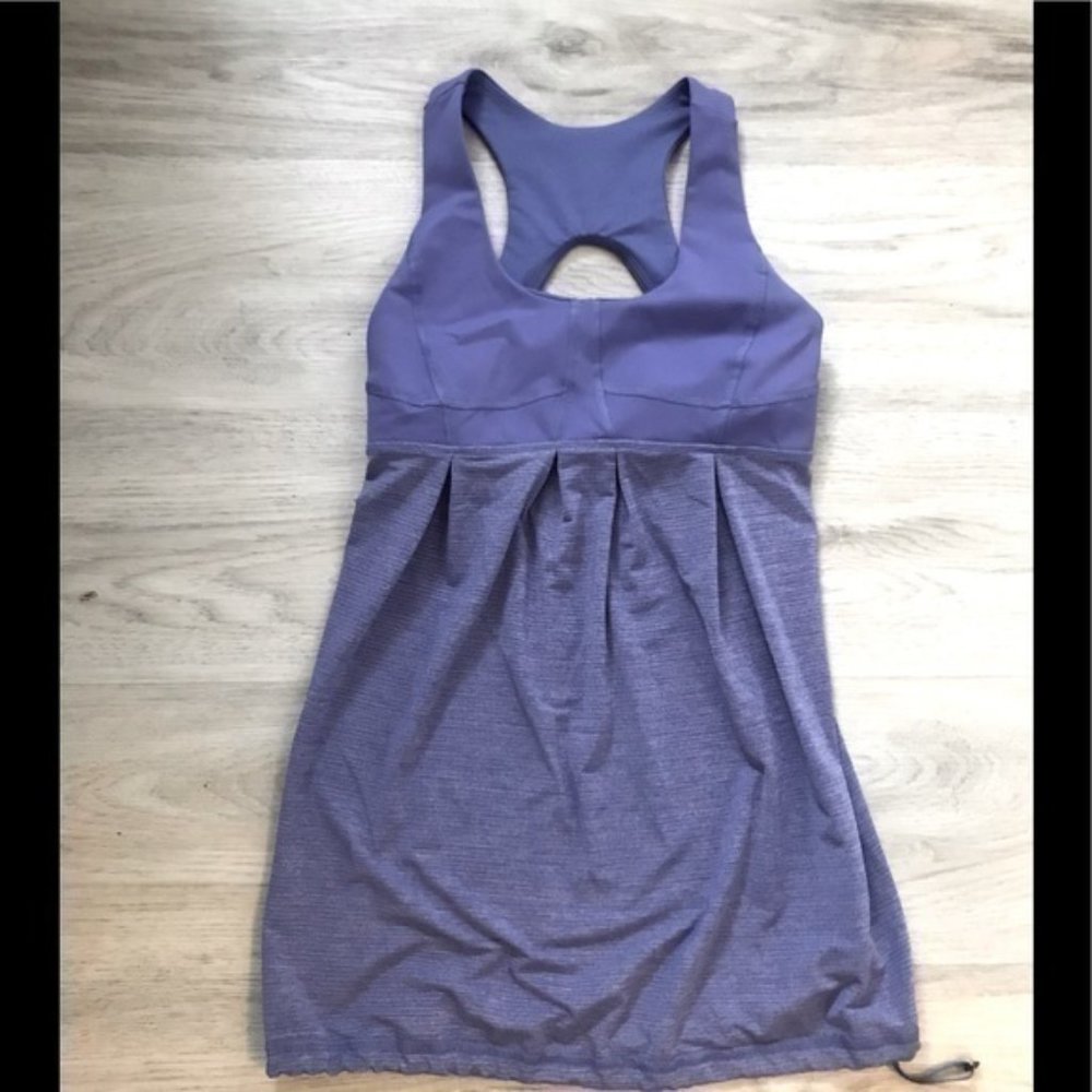 LULULEMON athletic workout Run Your Heart Out Tank top Size 4 Built